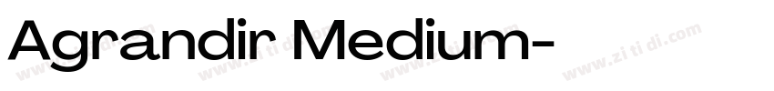 Agrandir Medium字体转换 Agrandir Medium字体转换